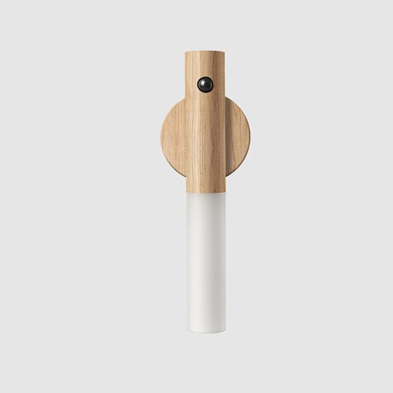 Auto LED Wireless Motion Sensor Night Light – Magnetic Wood Design