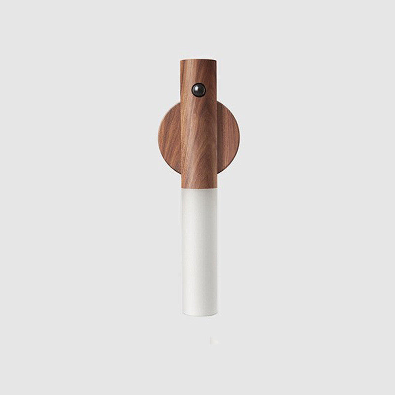Auto LED Wireless Motion Sensor Night Light – Magnetic Wood Design