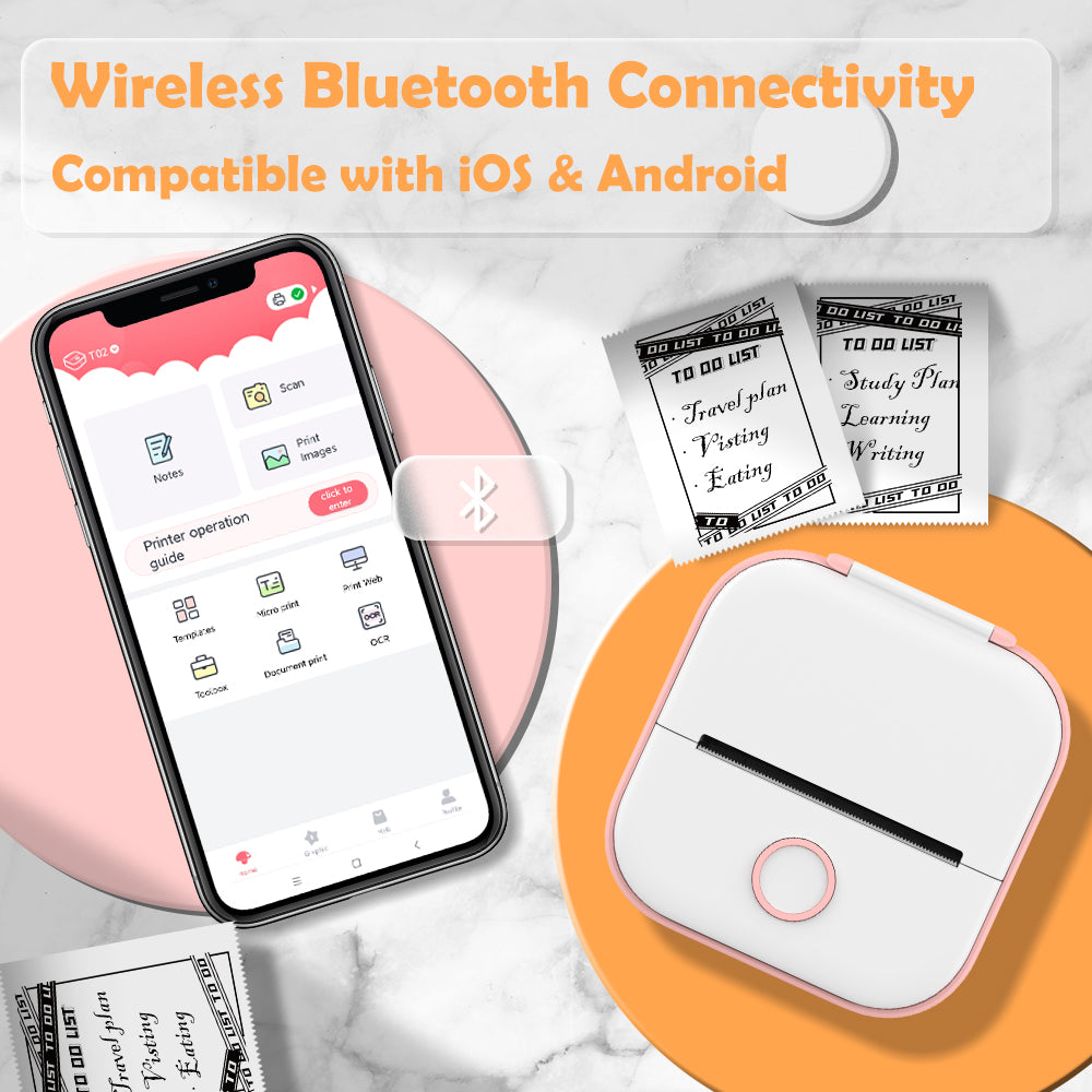 Mini portable inkless printer